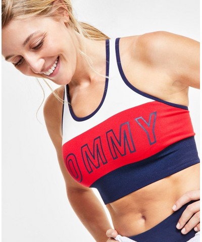 Colorblocked Low Impact Sports Bra Blue $14.84 Bras