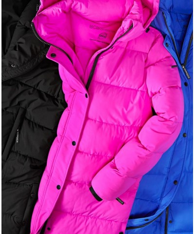 Women's Hooded Puffer Coat Lipstick $79.90 Coats