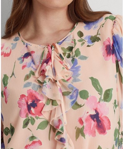 Plus Size Floral Blouse Pink Multi $67.50 Tops