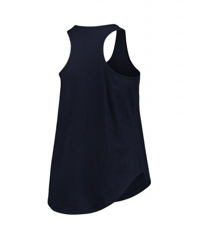 Women's Branded Navy Cleveland Indians Plus Size Scoop Neck Racerback Tank Top Navy $16.40 Tops