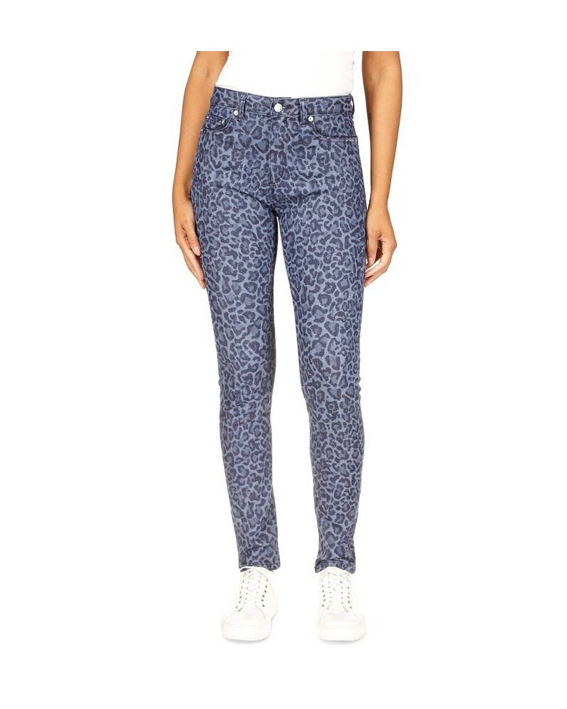 Petite Selma High Rise Straight Skinny Jeans Dusk Blue Animal $26.43 Jeans