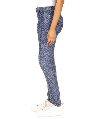 Petite Selma High Rise Straight Skinny Jeans Dusk Blue Animal $26.43 Jeans