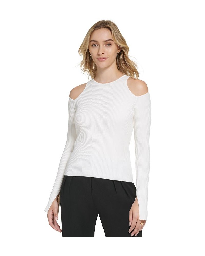 Women's X-Fit Long Sleeve Cutout Sweater Tan/Beige $27.90 Sweaters