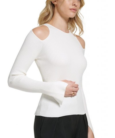 Women's X-Fit Long Sleeve Cutout Sweater Tan/Beige $27.90 Sweaters