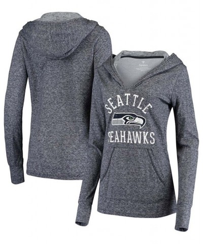 Women's College Navy Seattle Seahawks Doubleface Slub Pullover Hoodie Navy $36.50 Sweatshirts