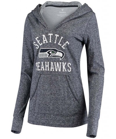 Women's College Navy Seattle Seahawks Doubleface Slub Pullover Hoodie Navy $36.50 Sweatshirts