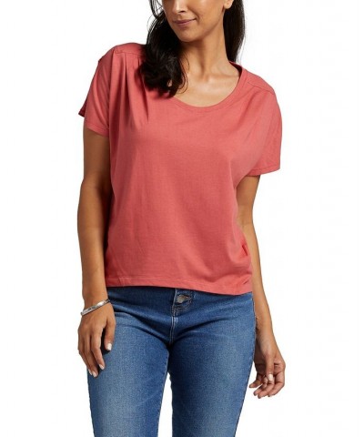 Women's Flutter Sleeved T-shirt Rose $22.36 Tops