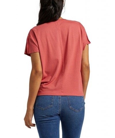 Women's Flutter Sleeved T-shirt Rose $22.36 Tops