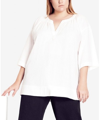 Trendy Plus Size Sweet Crete Top Ivory $41.87 Tops