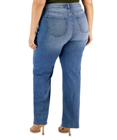 Trendy Plus Size Raw Hem Wide-Leg Jeans Vipacco $16.79 Jeans