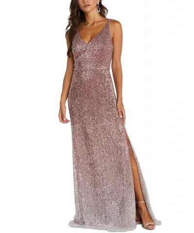 Ombré Sequin Gown Rose $69.96 Dresses