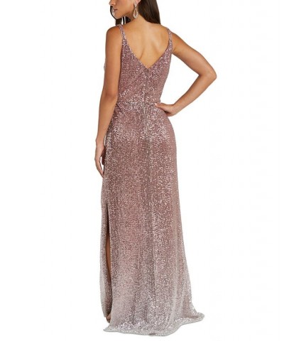 Ombré Sequin Gown Rose $69.96 Dresses