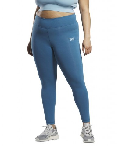 Plus Size Identity Training Pull-On Logo Leggings Blue $13.95 Pants