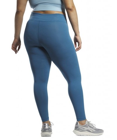 Plus Size Identity Training Pull-On Logo Leggings Blue $13.95 Pants