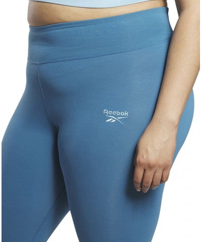 Plus Size Identity Training Pull-On Logo Leggings Blue $13.95 Pants