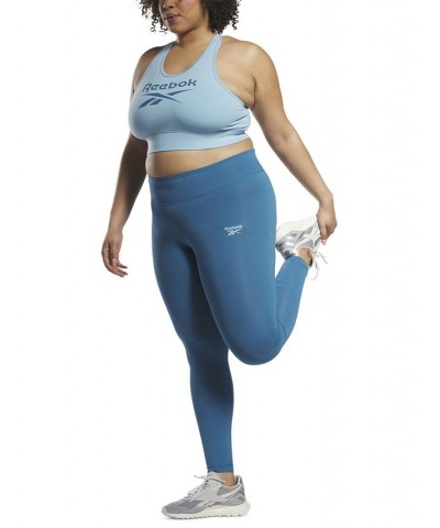 Plus Size Identity Training Pull-On Logo Leggings Blue $13.95 Pants