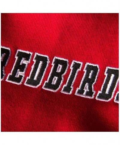 Women's Red Illinois State Redbirds Big Logo Pullover Hoodie Red $27.60 Sweatshirts