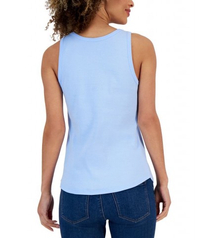 Women's Supima Cotton Scoop-Neck Tank Top Open Air $12.74 Tops