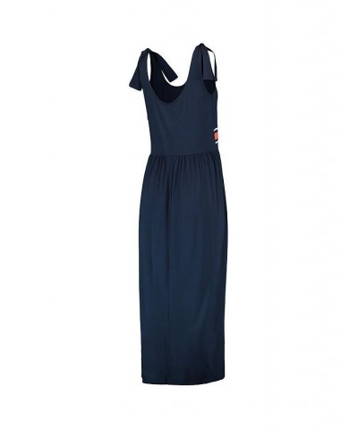 Women's Navy Houston Astros Game Over Maxi Dress Blue $32.85 Dresses