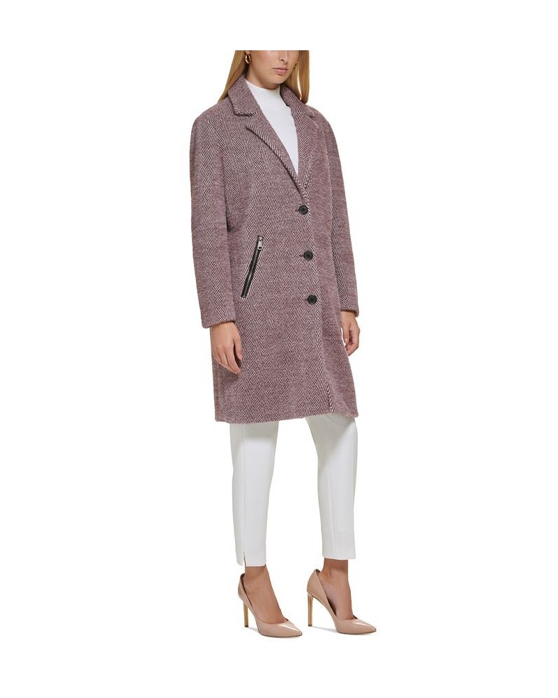 Women's Walker Coat Deep Plum/White $100.00 Coats