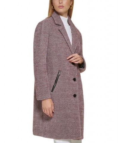 Women's Walker Coat Deep Plum/White $100.00 Coats