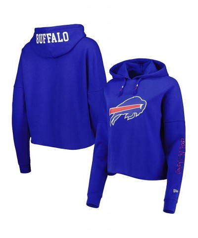 Women's Royal Buffalo Bills Foil Sleeve Pullover Hoodie Royal $30.15 Sweatshirts