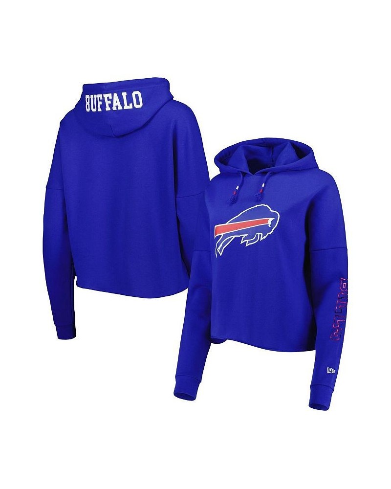 Women's Royal Buffalo Bills Foil Sleeve Pullover Hoodie Royal $30.15 Sweatshirts