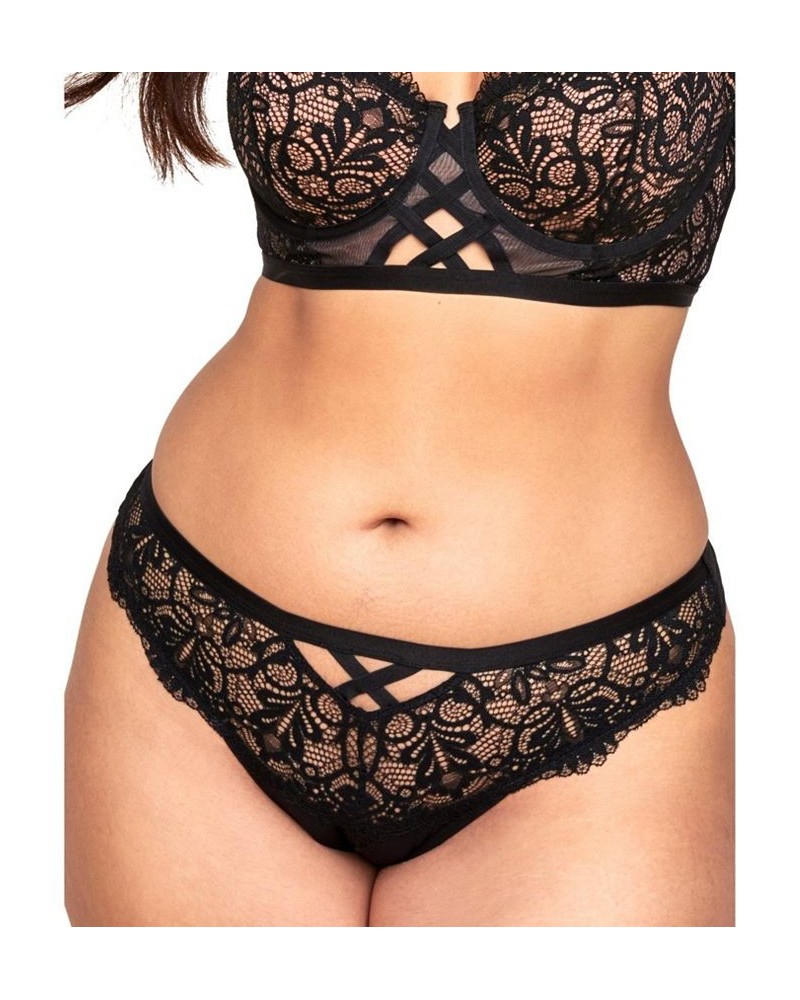 Diara Women's Plus-Size Hipster Panty Black $10.48 Panty