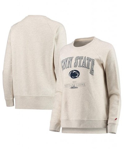 Women's Oatmeal Penn State Nittany Lions Academy Raglan Pullover Sweatshirt Oatmeal $38.99 Sweatshirts