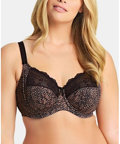 Full Figure Morgan Banded Underwire Stretch Lace Bra EL4110 Online Only Black $31.60 Bras