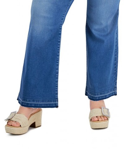 Plus Size Pull-On Flare-Leg Jeans Pineapple Wash $11.64 Jeans