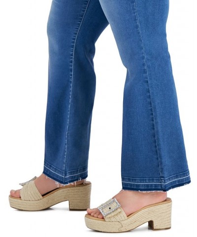 Plus Size Pull-On Flare-Leg Jeans Pineapple Wash $11.64 Jeans