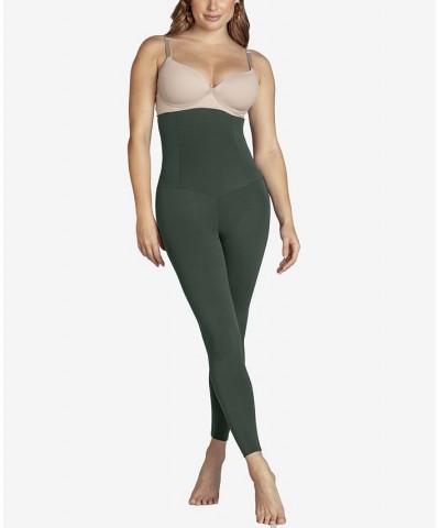 Women's Extra High Waisted Firm Compression Leggings Green $36.55 Shapewear