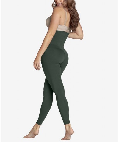 Women's Extra High Waisted Firm Compression Leggings Green $36.55 Shapewear