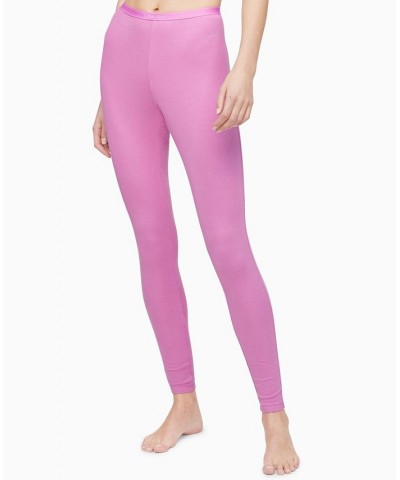 Pure Ribbed Loungewear Leggings Pink $20.95 Sleepwear