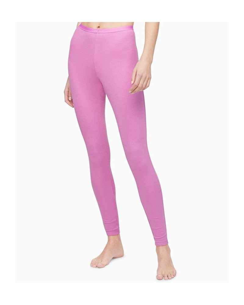 Pure Ribbed Loungewear Leggings Pink $20.95 Sleepwear