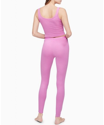 Pure Ribbed Loungewear Leggings Pink $20.95 Sleepwear