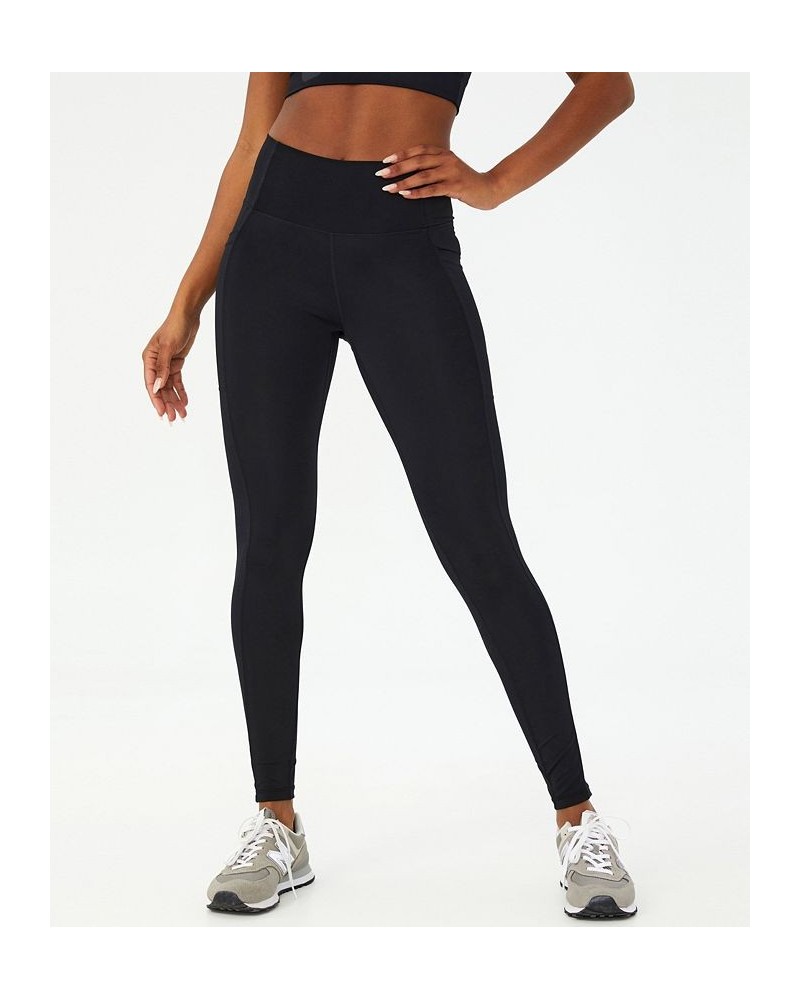 Women's Ultimate Booty Pocket Full Length Tight Pants Black $28.70 Pants