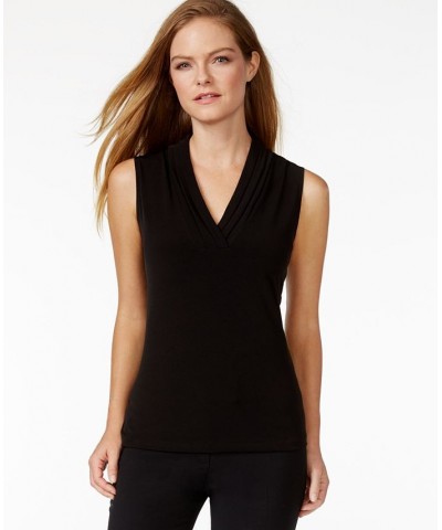 Pleated Shell Black $27.14 Tops