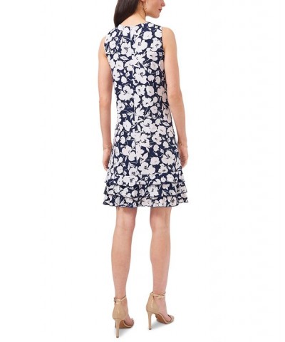 Embellished Floral-Print Sheath Dress Blue $35.88 Dresses