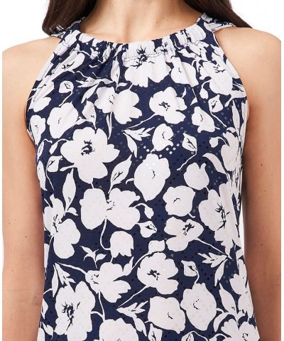 Embellished Floral-Print Sheath Dress Blue $35.88 Dresses