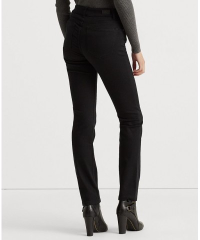 Petite Mid-Rise Straight Jean Petite & Petite Short Lengths Black $62.50 Jeans