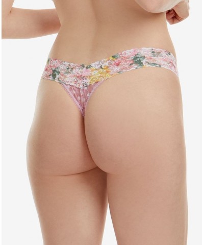 Low-Rise Printed Lace Thong Double Life $12.75 Panty