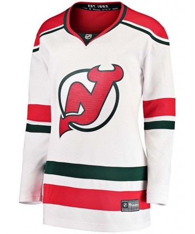 Women's Branded White New Jersey Devils 2022/23 Heritage Premier Breakaway Jersey White $41.85 Jersey