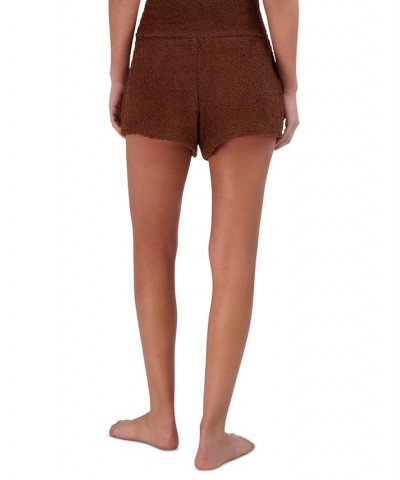 Women's Pull-On Chenille Sleep Shorts Tan/Beige $15.50 Sleepwear