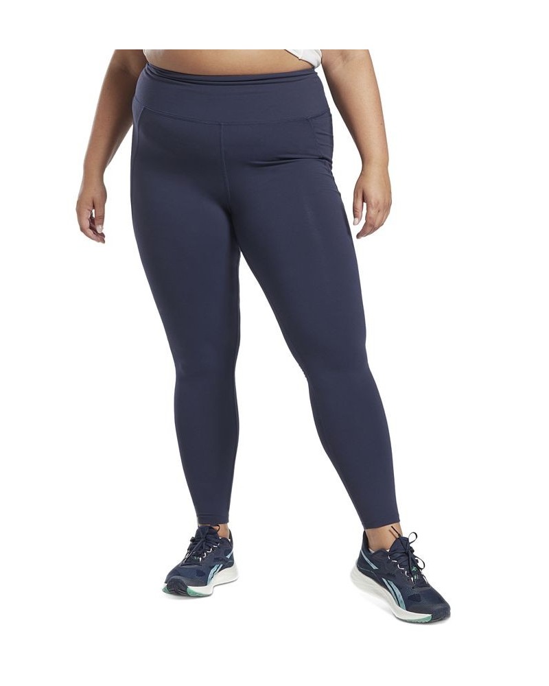 Plus Size Lux Vector Medium Impact Racerback Bra & Lux 3/4 Leggings $28.50 Hosiery