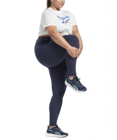 Plus Size Lux Vector Medium Impact Racerback Bra & Lux 3/4 Leggings $28.50 Hosiery