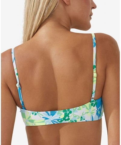 Women's Printed Scoop-Neck Crop Bikini Top Gabrielle Floral $20.99 Swimsuits