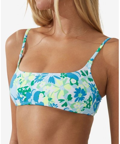 Women's Printed Scoop-Neck Crop Bikini Top Gabrielle Floral $20.99 Swimsuits