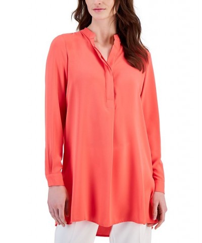 Nehru Tunic Red Pear $33.60 Tops